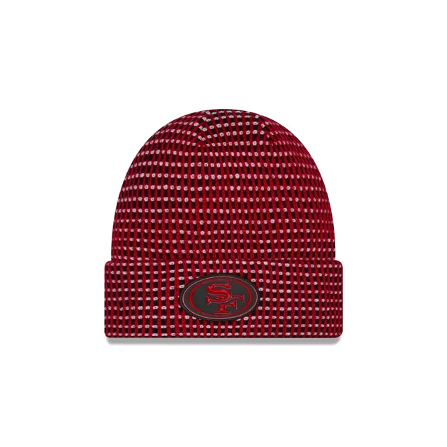 San Francisco 49ers 2026 Sideline Bonnet en tricot à revers pour enfants par temps froid
