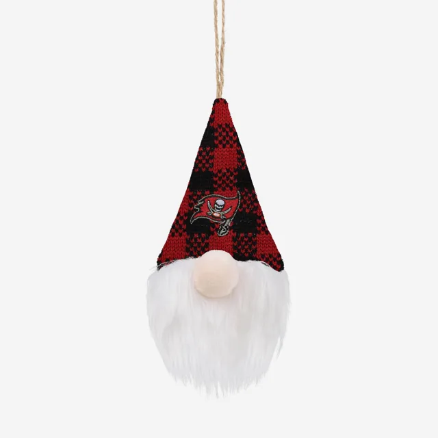 Tampa Bay Buccaneers Chapeau à carreaux en peluche Gnome Ornement