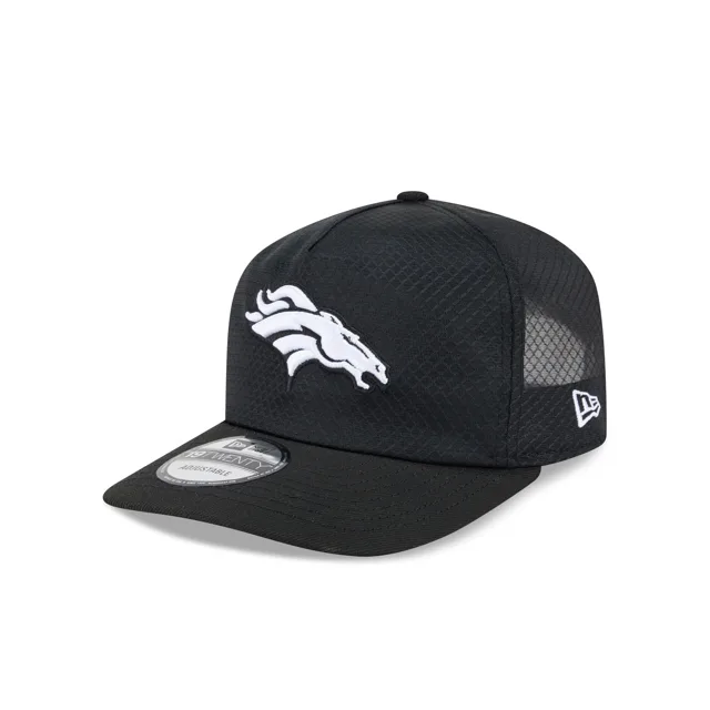 Denver Broncos Casquette de camionneur en maille noire et blanche 19TWENTY