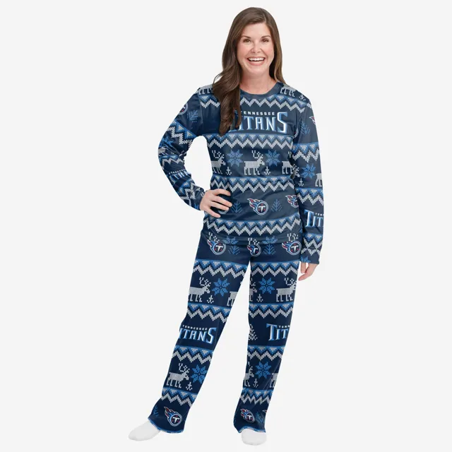 Tennessee Titans Pyjama de vacances en famille à motif laid pour femme