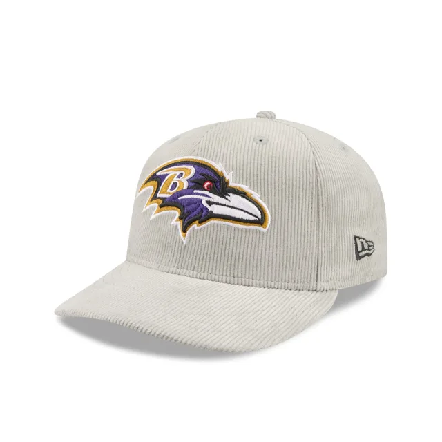 Baltimore Ravens Chapeau ajusté 59FIFTY en velours côtelé gris clair