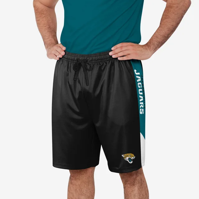 Short d'entraînement à rayures latérales Jacksonville Jaguars