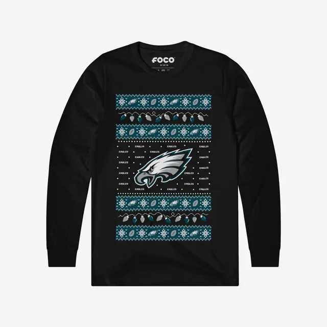Philadelphia Eagles Pull à manches longues Holiday Lights