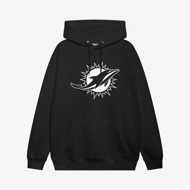 Miami Dolphins Sweat à capuche blanc avec logo