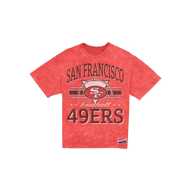 San Francisco 49ers T-Shirt Femme Throwback Vintage Wash