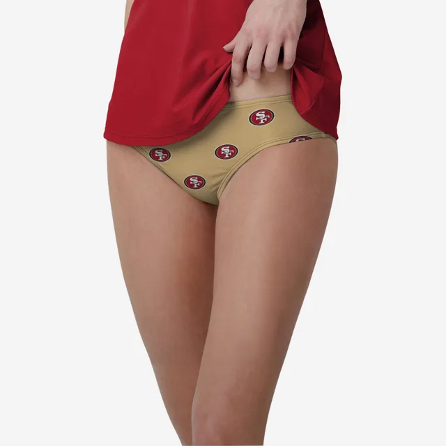 San Francisco 49ers Bas de bikini imprimé Summertime Mini pour femme