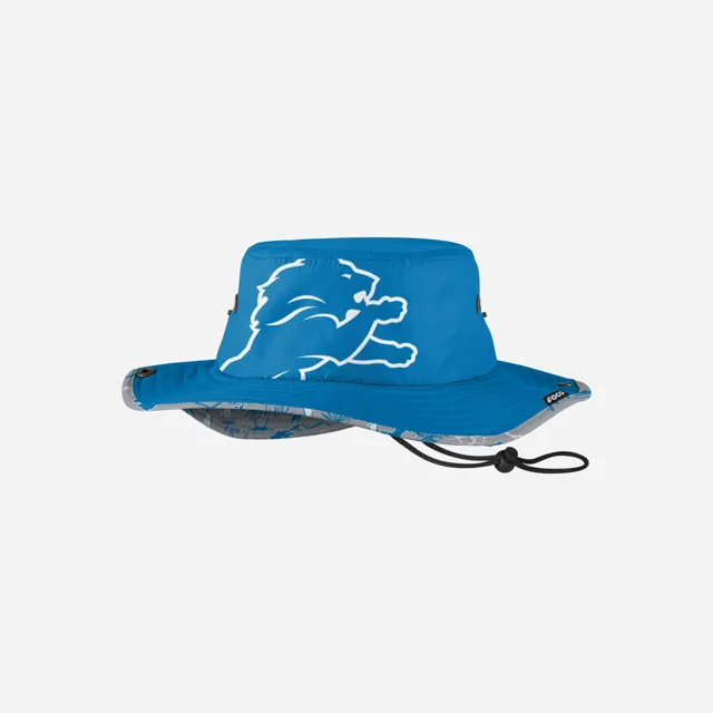 Detroit Lions Chapeau Boonie hybride court à grand logo