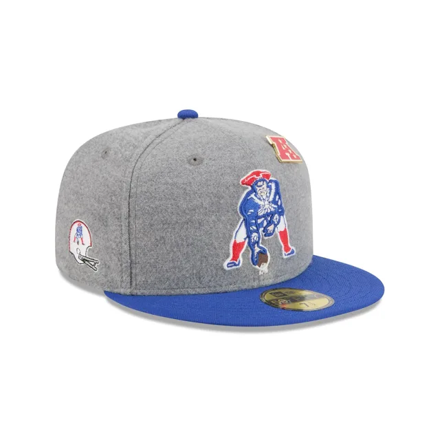 New England Patriots Chapeau ajusté 59FIFTY en laine gris chiné