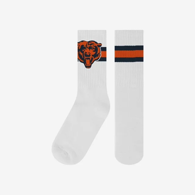 Chaussettes blanches avec logo principal Chicago Bears