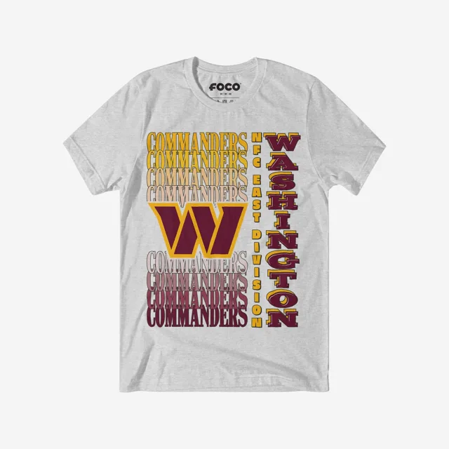 Washington Commanders T-shirt avec mot-symbole dégradé