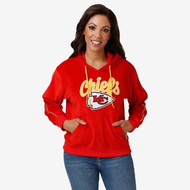 Kansas City Chiefs Sweat à capuche en velours pour femme