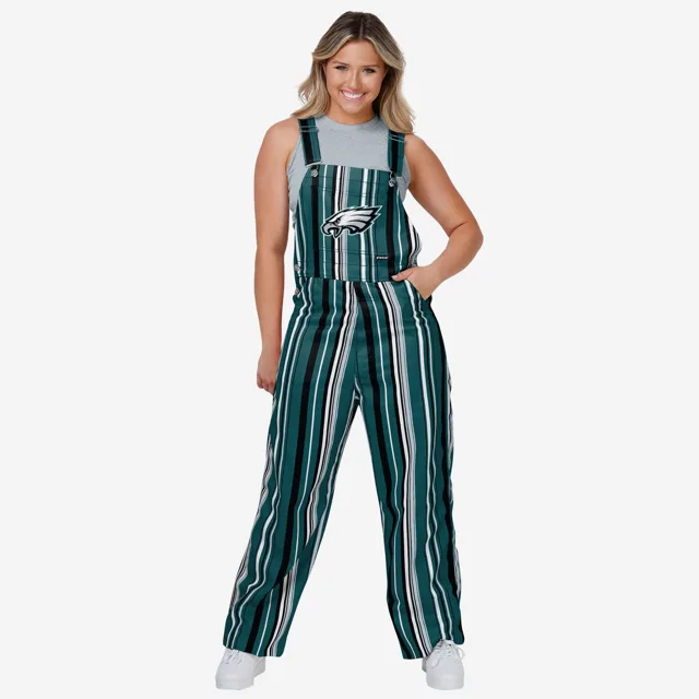 Philadelphia Eagles Salopette à bretelles Hyper Stripe pour femme