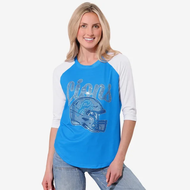 Detroit Lions T-shirt raglan strass