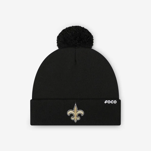 Bonnet à pompon avec logo principal New Orleans Saints Basic