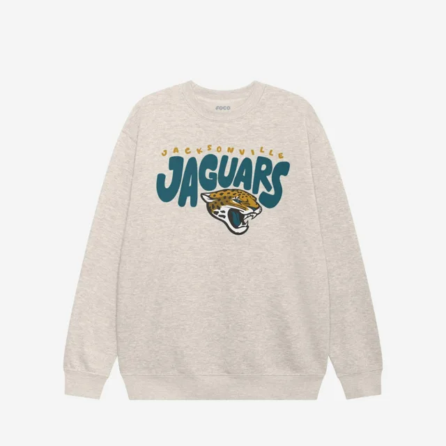Sweat-shirt à col rond bulle Jacksonville Jaguars