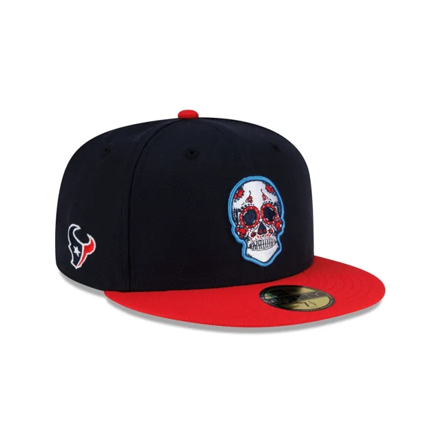 Houston Texans Sugar Skull 59FIFTY Chapeau ajusté