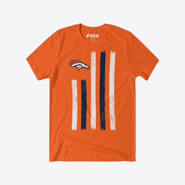 Denver Broncos T-shirt drapeau coup de pinceau