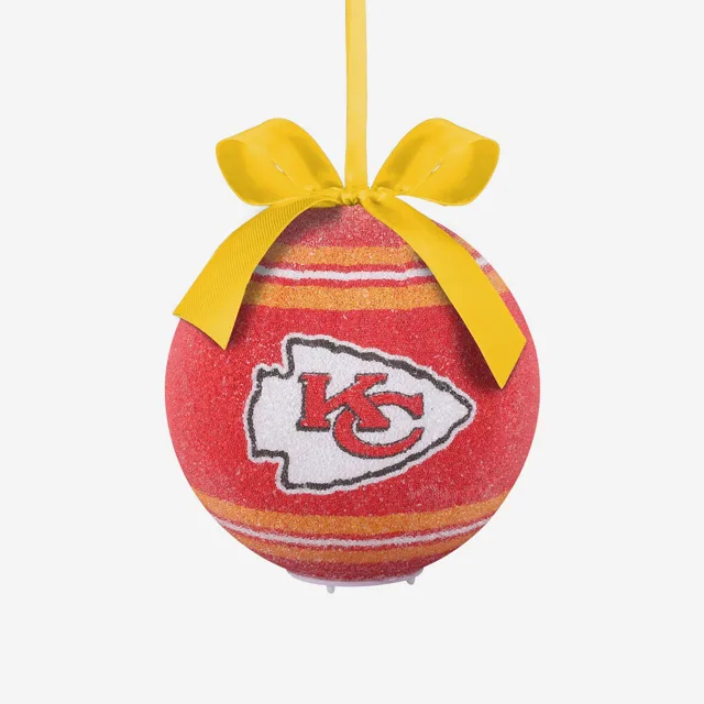 Kansas City Chiefs Ornement boule incassable à LED