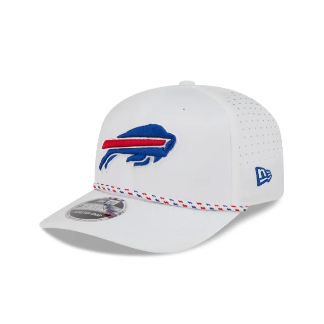 Buffalo Bills Corde de performance blanche optique 9SEVENTY Chapeau extensible à bouton-pression