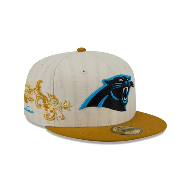 Carolina Panthers Casquette ajustée à chevrons chromée 59FIFTY