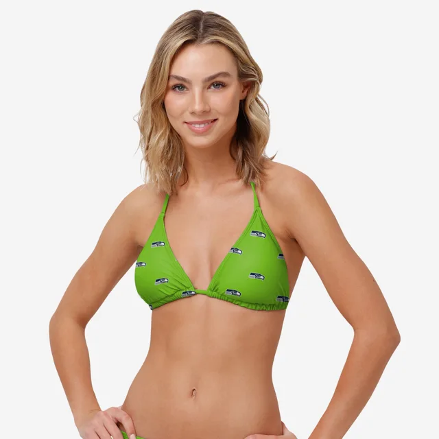Seattle Seahawks Haut de bikini mini imprimé pour femme