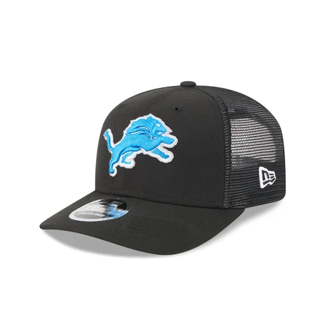 Casquette de camionneur noire 9SEVENTY Detroit Lions Team