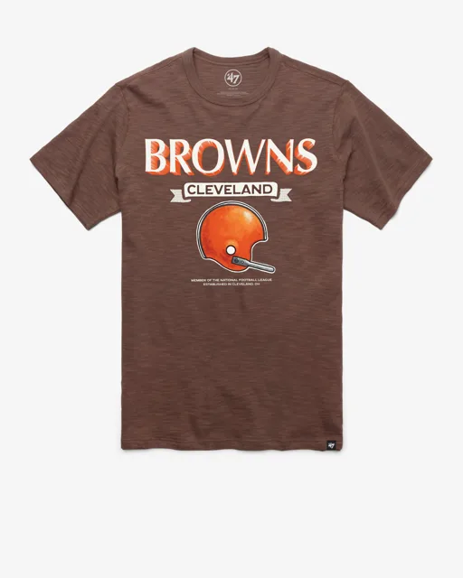 Cleveland Browns T-shirt SCRUM HISTORIQUE LONGUE DURÉE '47