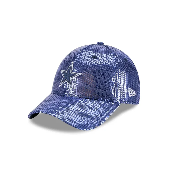 Dallas Cowboys Chapeau réglable 9FORTY à paillettes pour femmes