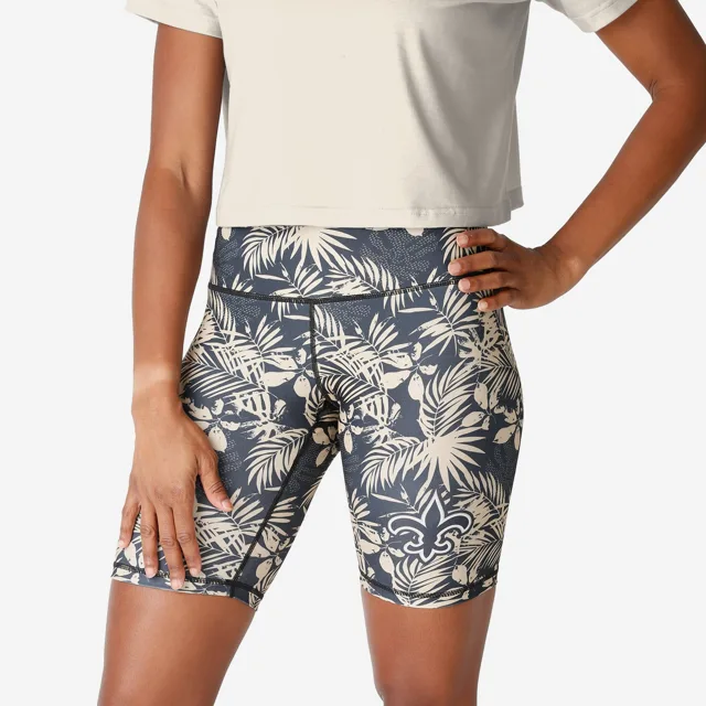 New Orleans Saints Short de vélo fleuri pour femme