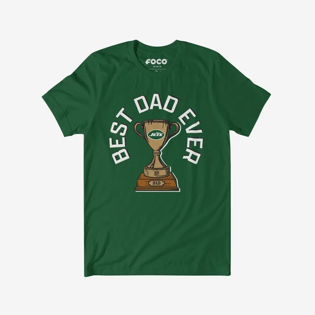 New York Jets T-shirt Trophée du meilleur papa de tous les temps