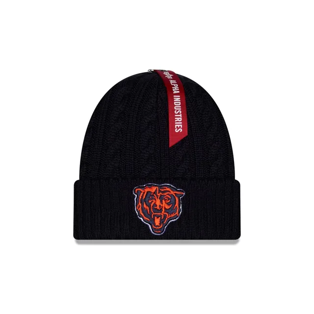 Alpha Industries x Chicago Bears Bonnet en tricot torsadé