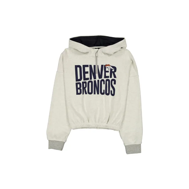 Sweat à capuche Denver Broncos Sport Night Heather Grey pour femme