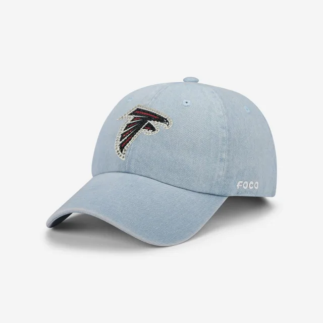 Atlanta Falcons Casquette décontractée en denim avec logo strass