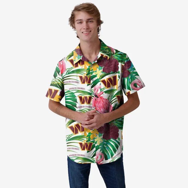 Washington Commanders Chemise boutonnée flamant rose