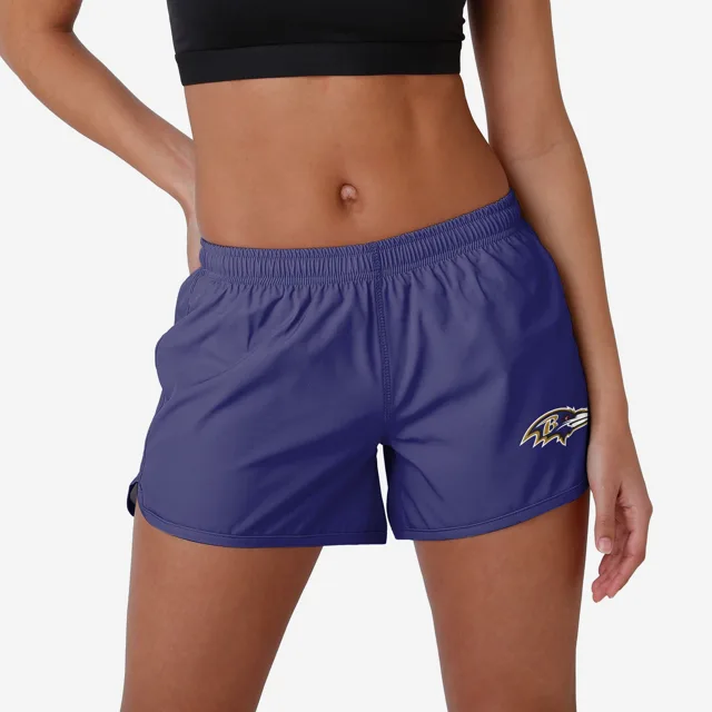 Baltimore Ravens Short de course solide pour femme