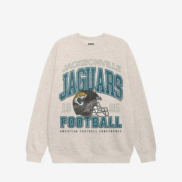 Sweat-shirt universitaire à col rond Jacksonville Jaguars