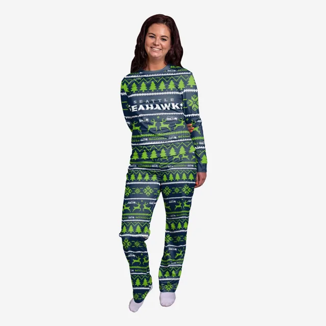 Seattle Seahawks Pyjama de vacances en famille pour femme