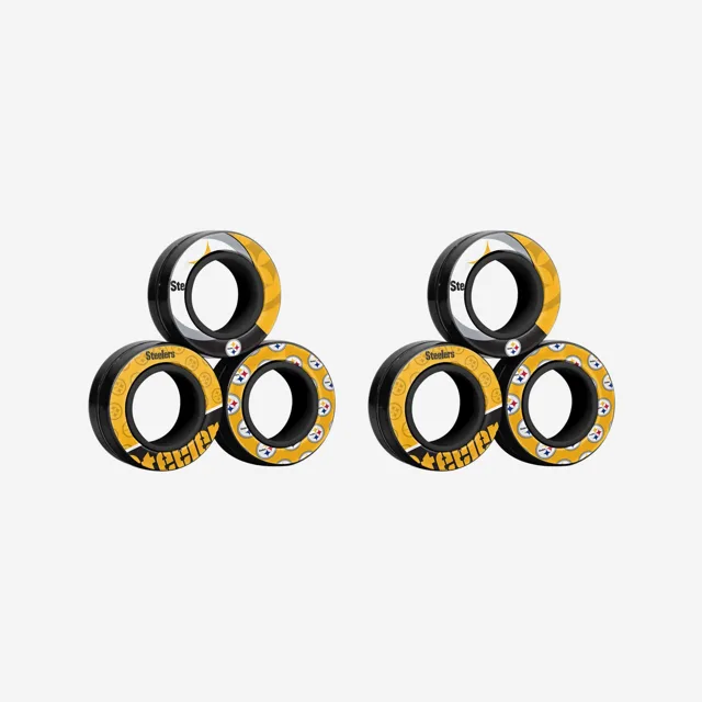 Pittsburgh Steelers Lot de 6 bagues magnétiques