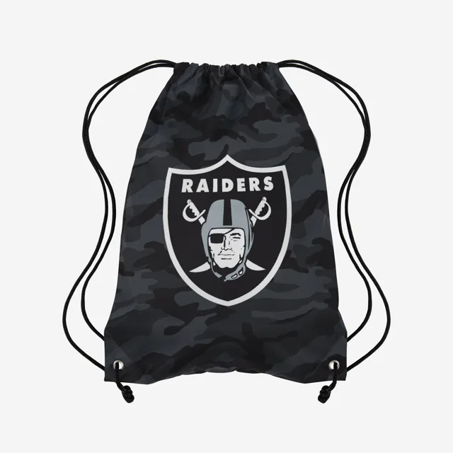 Las Vegas Raiders Sac à dos à cordon camouflage avec grand logo
