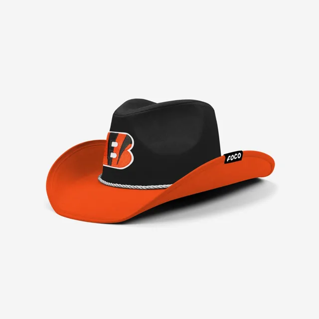 Cincinnati Bengals Chapeau de cowboy bicolore