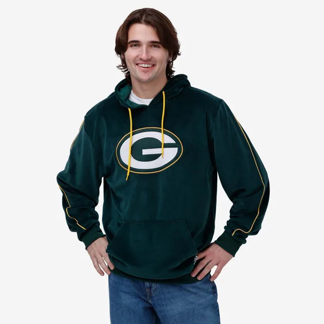 Sweat à capuche en velours Green Bay Packers