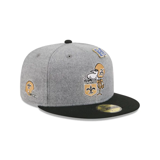 New Orleans Saints Chapeau ajusté 59FIFTY en laine gris chiné