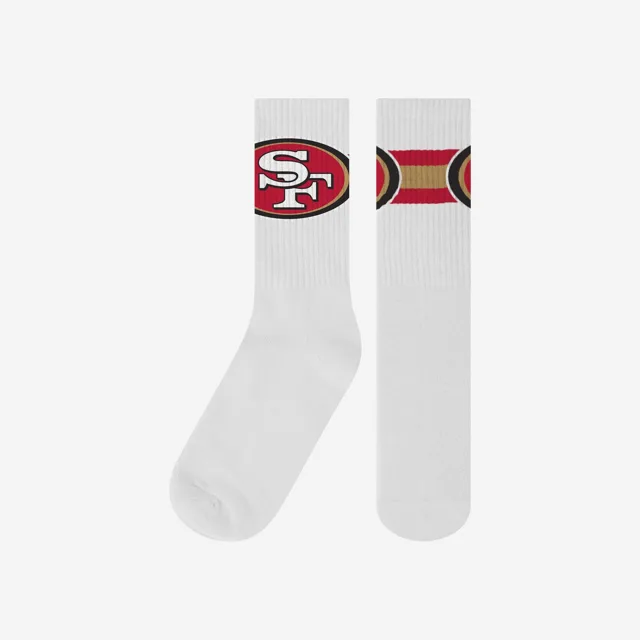 Chaussettes blanches avec logo principal San Francisco 49ers