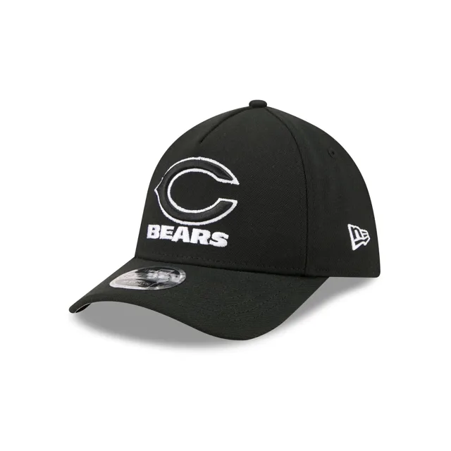 Chicago Bears Chapeau extensible en poly noir et blanc 39THIRTY M-Crown A-Frame