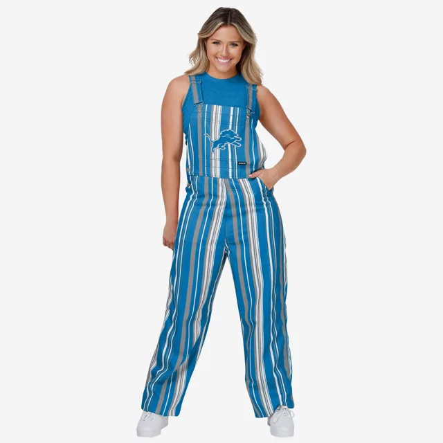 Detroit Lions Salopette à bretelles Hyper Stripe pour femme