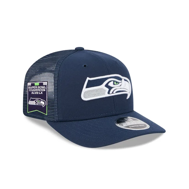 Seattle Seahawks Super Bowl LX Champions Bannière pluriannuelle 9SEVENTY Casquette de camionneur