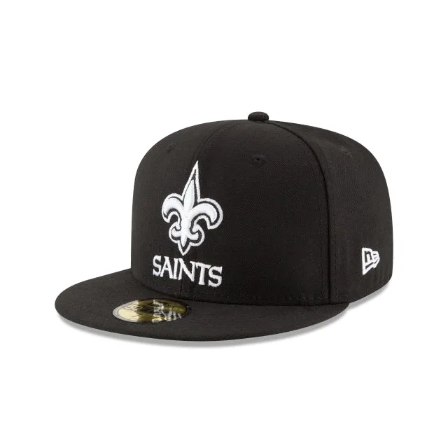 New Orleans Saints Chapeau ajusté 59FIFTY noir et blanc