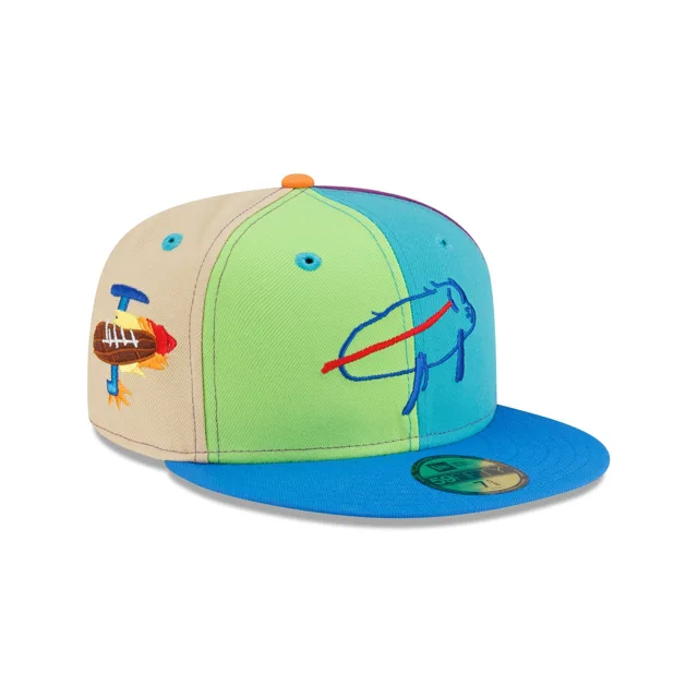Buffalo Bills Billustration par Jack 59FIFTY Chapeau ajusté