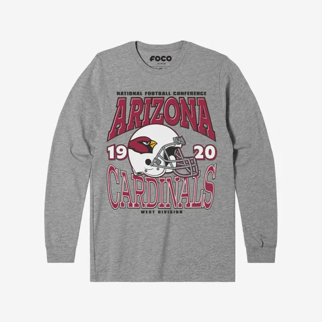 Arizona Cardinals T-shirt à manches longues avec casque d'équipe classique