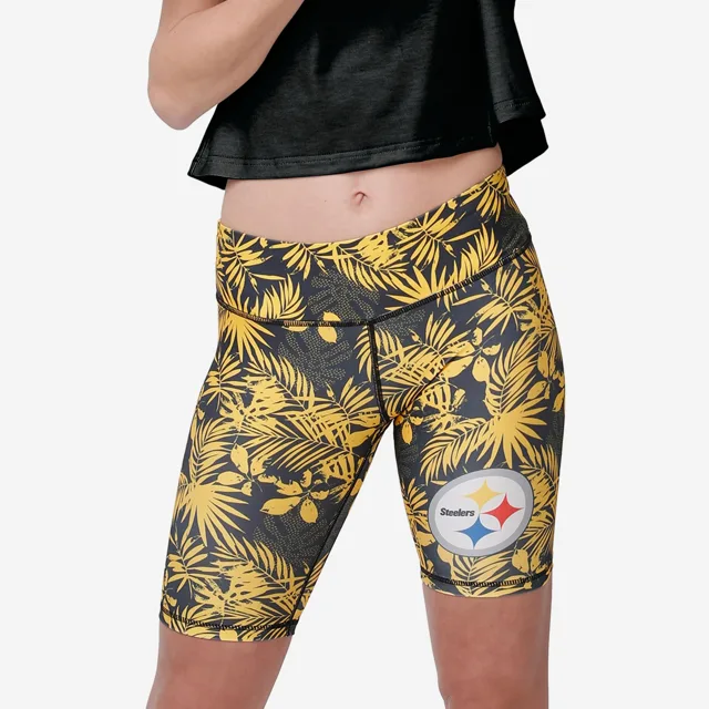 Pittsburgh Steelers Short de vélo fleuri pour femme